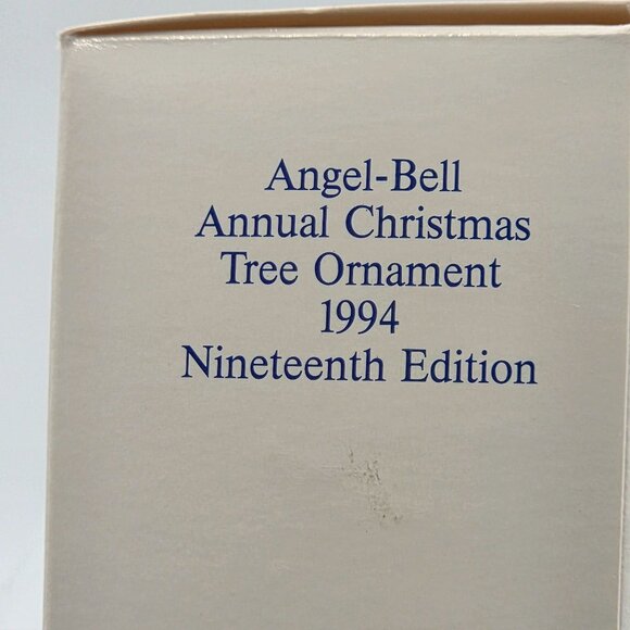 Goebel Hummel Angel Bell Ornament 1994 Green Angel with Clown Nineteenth Edition - Picture 10 of 11